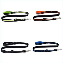 Dog Collars Leashes Dog Reflective Leashes M L Nylon Walking Training Safety Rope For Cat Drop Delivery Home Garden Pet Supplies Dhxb5