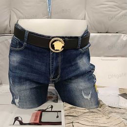 Fashion Brand Belt Man Woman Belts Designer Smooth Gold Sliver Buckle Lady Jeans Dress Belt Top Quality Cowhide Leather Double Sided Litchi Pattern
