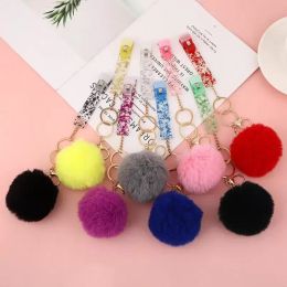 Cute Credit Card Puller Favour Acrylic Debit Bank Card Grabber Long Nail ATM Keychain Cards Clip Nails Bright Key Rings Wholesale