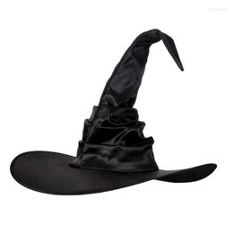 Party Supplies Black Witch Wizard Hats Fashion Headgear Halloween Props Cosplay Costume Accessories For Children Adult