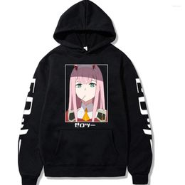 Men's Hoodies Zero Two Darling In The Franxx Unisex Hoodie Sweatshirt Women Men Pullover Sudadera Beautiful Girl Print Anime Hoody