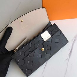 Wallets 2022 Fashion Designers Zippy WALLET Mens Womens leather Zipper Flowers Letters Coin Purse Handbags long Card Holder