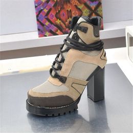 Fashion Boots Louiseity Casual Women Luxury Design Winter Warm Heel Snow Leather Thick soled Sock Boots Viutonity 04-04