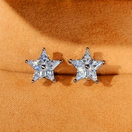 Star Shaped AAACubic Zircon Stud Earrings Jewelry Gift for Women Girls