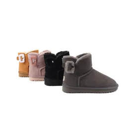 2023 Nuovo Brand Designer Uggitys Stivali da neve Ugglie Pulsante a bassa cilindro decorare stivali di lana WGGS SCARPE COLDE INVERNO PER DONNE E MENS 3352 Stivali da cavaliere