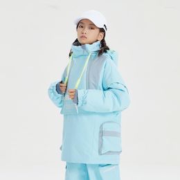 Skiing Jackets Children Ski Girls Snowboard Boys Windproof Waterproof Winter Clothing Tops Warm Kids Suit
