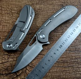 Двойной подарки коллекция карманного ножа S110V Blade Ceramic Ball Bearing Flipper Fast Open Tc4 Ручка Hunting Hunting EDC Tools TS2615321923