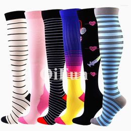 Men's Socks Compression Men Women Knee High 20-30 Mmhg Varicose Veins Edema Diabetes Pregnancy Nursing Stockings