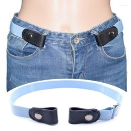 Belts 2022 Adjustable Invisible Lazy Buckle-Free Elastic Waist Belt No Hassle Stretchy Men Jeans Pants Women Dress Waistband