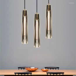 Pendant Lamps All Copper Bedside Chandelier Modern Light Luxury Crystal Dining Bar Counter Living Room Bedroom Single Head Small