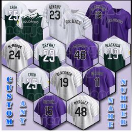 23 Kris Bryant Baseball 19 Charlie Blackmon Jersey 25 C.J. Cron 24 Ryan McMahon Rockies Connor Joe Randal Grichuk Yonathan Daza Jose Iglesias Alan Trejo Brendan Rodgers