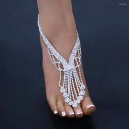 Anklets Selling Fashion Jewellery Ethnic Style Beach Anklet European And American Full Diamond Sexy Finger Women