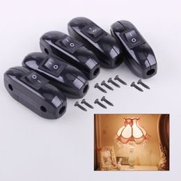 Other Housekeeping Organisation LETAOSK 5Pcs Inline ON OFF Desk Light Table Bed Lamp Cord Cable Rocker Switch 250V 10A Plastic 221111