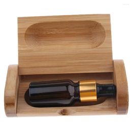 Storage Bottles Wood Cosmetic Essential Oils Box Display Carry Case Holder Organiser 1/3/5 Compartments
