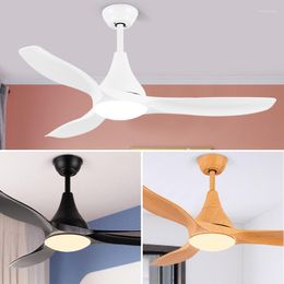 Nordic Ceiling Fan Lamp For Dining Room Living Modern Simple Bedroom LED Chandelier Lights