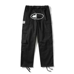 Corte designer pants mens trousers American Hip Hop Retro workwear Cargo Pants men Fashion Loose sweatpants