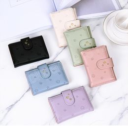 Women's Wallet Short Three-fold Multi-function Multi-card Slot Korean Version of The New Cartoon Coin Purse