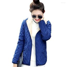 Women's Jackets 2022 Fashion Women Winter Hooded Coat Long Fleece Thin Slim Spring Basic Jacket Female Outerwear Short Girls Jaqueta