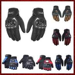 ST63 Motorcycle Gloves Wearable Sport Full Finger Mitten Lvas Moto Protective Gears Gant Moto Racing Gloves