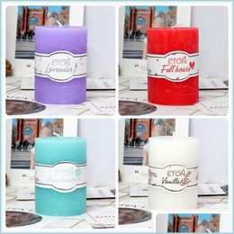 Candles Smokeless Tea Candle Cylindrical Aromatherapy Valentines Day Wedding Christmas Wax El Restaurant Dinner Candles Drop Deliver Dhw3Z