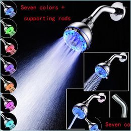 Bathroom Shower Heads Bathroom Shower Heads Sprinkler Temperature Control Anticorrosion Easy Install Color Changing Uv Adjustable Wa Dh3Oe