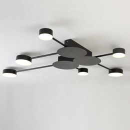 Pendant Lamps Design Simple Modern Led Ceiling Lamp Living Room Surface Chandelier For Home Overhead Lights