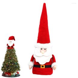 Decorazioni natalizie albero topper foresta anziani top creative santa cappello decorazioni per la casa gioielli