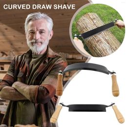 Draw Knife 8 Inch Curved Shave Woodworking Tool Debarking Manganese Wood Carving Steel Woodworkin C2k8