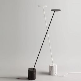 Table Lamps Modern Marble Iron Floor Simple Nordic Geometric Luminaire For Bedroom Bedside Living Room Decor Led Corner Standing Light