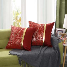 Pillow Nordic Luxury Decorative Home Cover For Sofa Pillowcase Case Seat Car Royal Silk Throw Pillows Covers 45x45CM