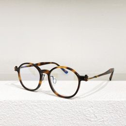 Sunglasses Frames Vintage Round Myopia Glasses Titanium Frame Women Eye For Men Anti-Blue Light