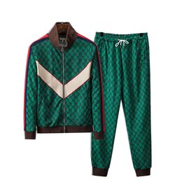 2022 Men's Tracksuit Luxury 2 Piece Set Casual Hoodies Sweatshirt Sweatpants Suit Teens Sports Print Jogging S-3XL Clothing printed sportswear Brand Q38