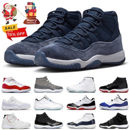11s Midnight Navy Basketball Shoes 11 Cheery Cool Grey Bred Legend Blue Space Jam Platinum Tint Mens Trainer Sports Sports