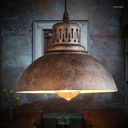 Pendant Lamps Edison Bulb For Free E27 Retro Lamp Vintage Droplight Iron Light Industrial Wind Loft Design Lighting