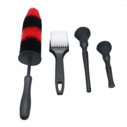 Car Sponge 4Pcs Wash Brush Set Wheel Air Conditioner Keyboard Swipe Cleaning Decoration Tools