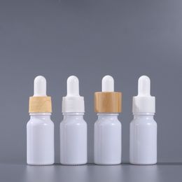 200pcs 10ml White Glass Dropper Bottle Essential Oil Bottles With Eye Dropper Perfume Sample Vials Essence Liquid Cosmetic