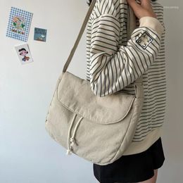 Evening Bags 2022 Cotton Cloth Girl Students Bookbag Female Handbags School Women Shoulder Crossbody Large Canvas Bag For Woman