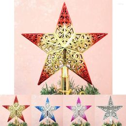 Christmas Decorations Tree Ornaments Colourful Star Party Supplies Pendant Top