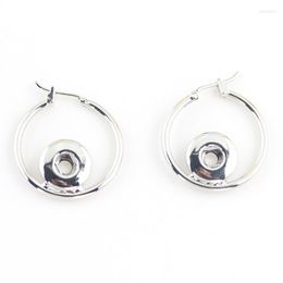 Dangle Earrings 12/18mm Snap Button Clip On For 12mm 18mm DIY Jewellery