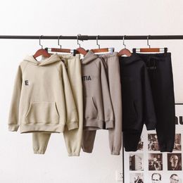 ESS HOODED SETS V￪tements Kids Essentials Baby V￪tements Sweat-shirt Fear Coats Boys of Designer Clothes Fashion God StreetShirts Pullover Loose Tracksuit