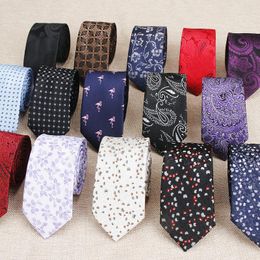 Bow Ties Fashion Neckties Classic Men's Dot Black Navy Blue Wedding Jacquard Woven Paisley Tie Polka Dots Suits Red Neck