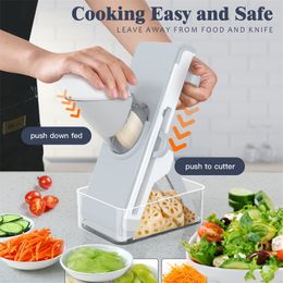 Fruit Vegetable Tools Multifunction Cutter Meat Potato Slicer Carrot Grater Kitchen Accessories Gadgets Steel Blade Aid Tool 221022