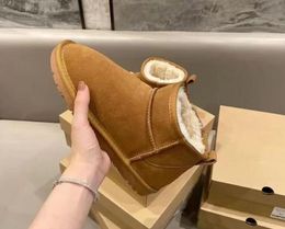 Aus new hot Super Mini Snow Boot Australian Classic Warm Boots Womens MiniHalf Snow Bootsi 585401 Reindeer Browns Antelope brown Bootss Booties slippers