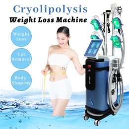 Cryolipolysis Machine Slimming 5 Cryo Heads Buttock Weight Loss Fat Freezing Cavitation Vertical Equipment Rf Skin Tightening