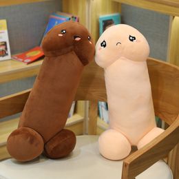 Plush Dolls 30-110cm Long Pillow Lifelike Penis Toy Stuffed Dick Trick Doll Real-life Sexy Gift For Lovers 221014