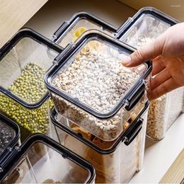 tea storage tins Canada - Storage Bottles Kitchen Food Grade Airtight Jars Plastic Moisture-Proof Box Tea Tins Grains
