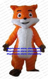 Long Fur Orange Fox Jackal Dhole Mascot Costume Adult Cartoon Character Inauguration Anniversaries Education Exhibition zx1554
