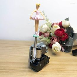 Decorative Figurines DIY Music Box Mechanism Ballerina Dancing Girl Swan Lake Carousel Birthday Gift Christmas Home Decor