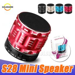 Mini Bluetooth Speaker Stereo Speakers S28 Wireless With Tf Sd Cards Slot For Universal Cellphones With Retail Box