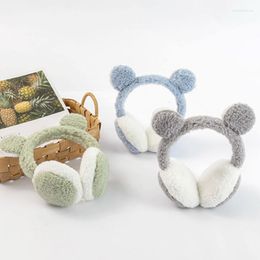 Berets Faux Furry Earmuffs Winter Warm Cute Ear Muffs Antifreeze Panda-shaped Neutral Korean Foldable Fluffy Covers Warmer